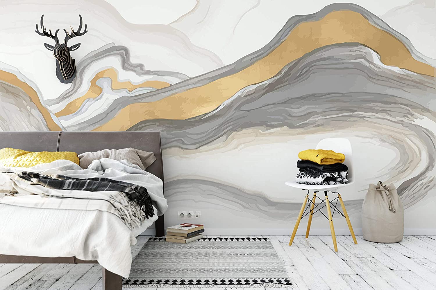 Giấy dán tường phòng ngủ đẹp nghệ thuật