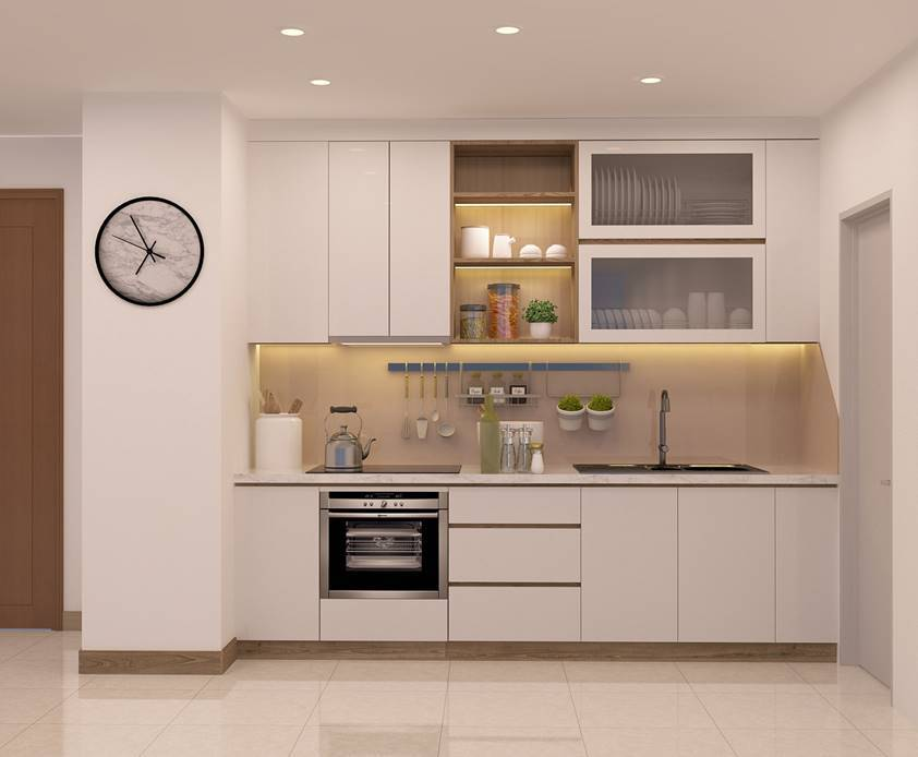 Mẫu thiết kế góc bếp nhỏ thời thượng dành cho căn hộ chung cư