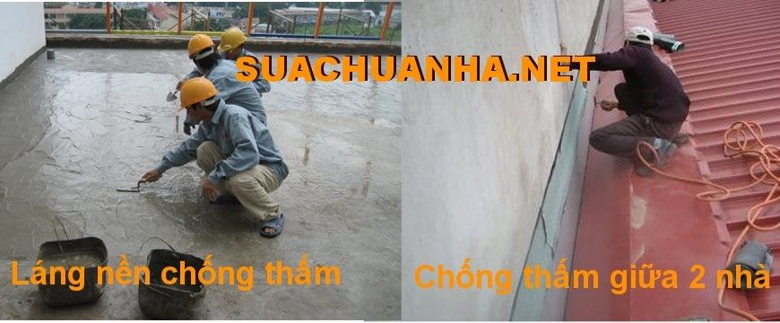 Chống thấm giữa hai nhà
