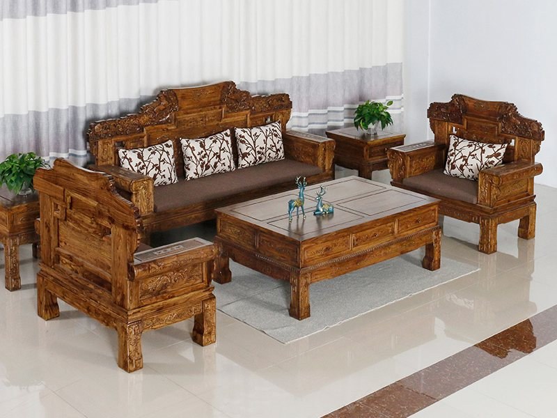 mẫu bàn ghế gỗ phòng khách đẹp