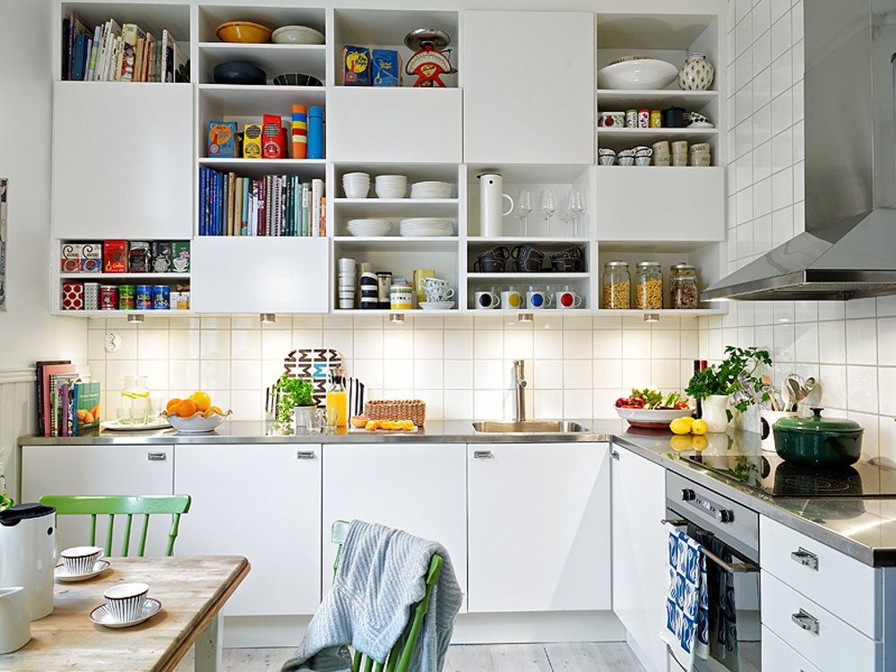 xếp tầng nội thất tăng không gian cho bếp nhỏ