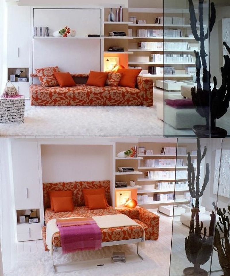 ý tưởng thông minh nới rộng phòng khách, phòng ngủ cho nhà nhỏ